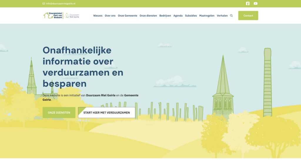 Website Energieloket Hart van Brabant